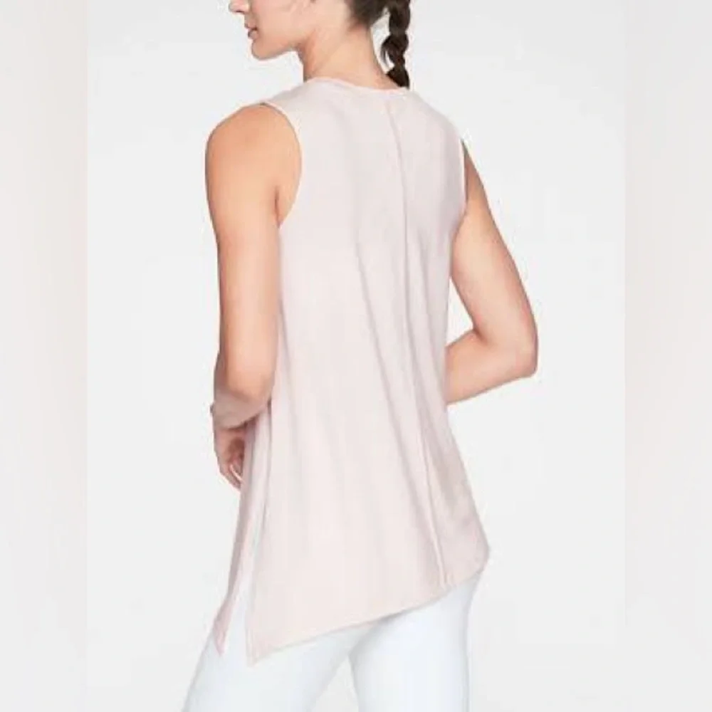 Athleta Cloudlight Asymmetrical Side Tie Tank Yoga Activewear Casual Workout Gym